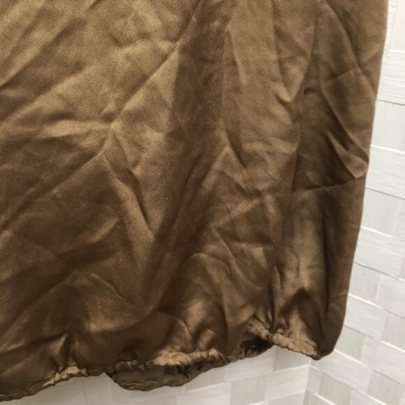 boston proper gold satin blouse size 12 - Picture 11 of 13